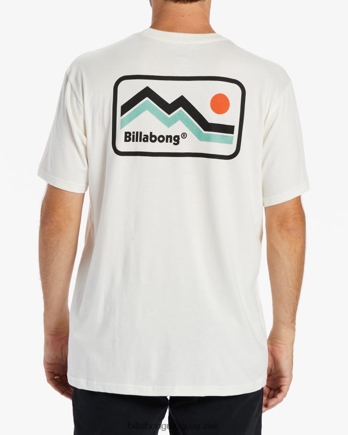 camiseta de manga corta con largo a/div hombres blanquecino DR6844475 Billabong