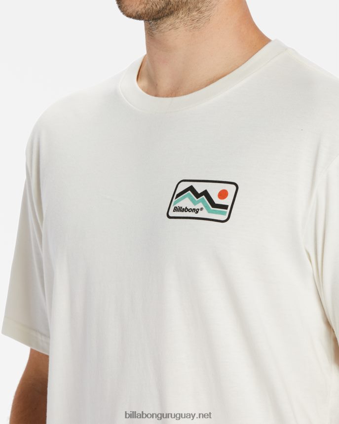 camiseta de manga corta con largo a/div hombres blanquecino DR6844475 Billabong