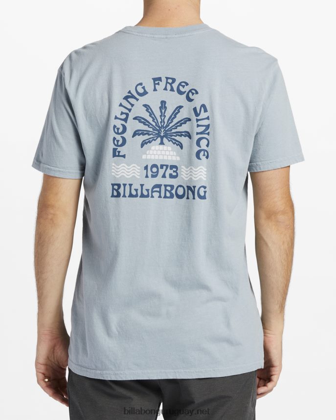 camiseta de manga corta constante hombres azul lavado DR6844537 Billabong