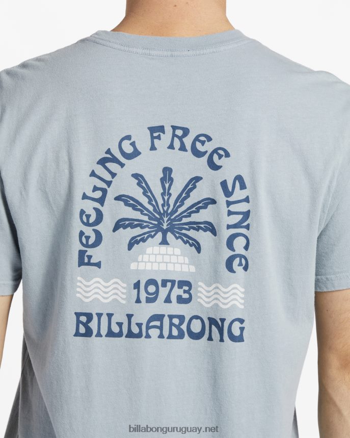 camiseta de manga corta constante hombres azul lavado DR6844537 Billabong