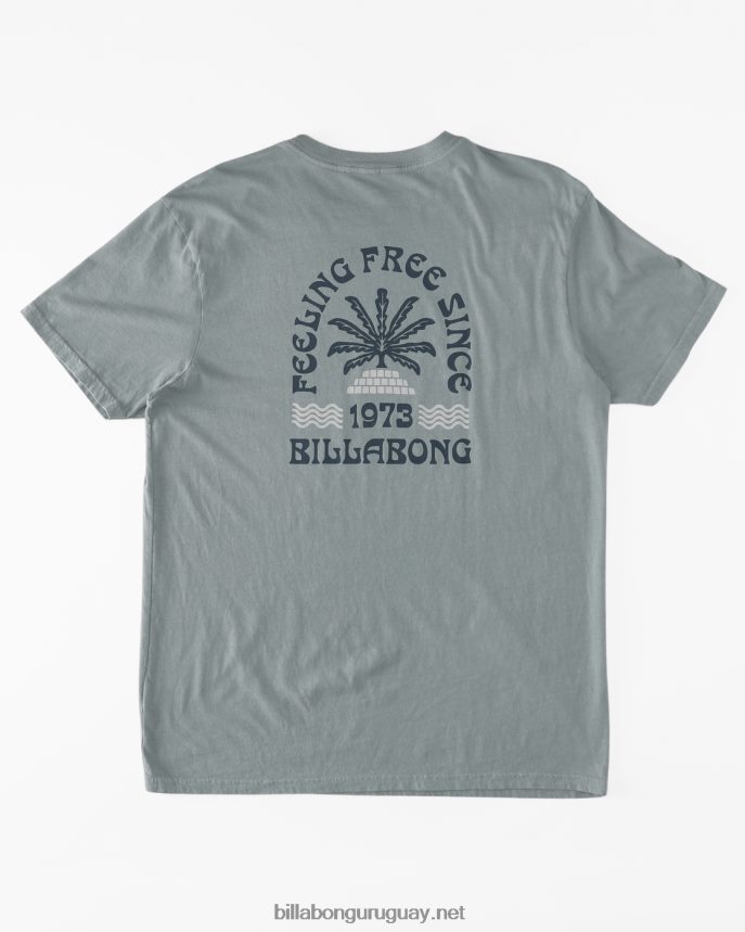 camiseta de manga corta constante hombres azul lavado DR6844537 Billabong