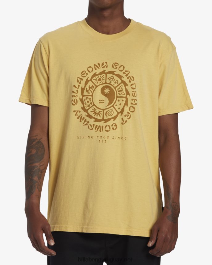 camiseta de manga corta de conexión hombres paja DR6844587 Billabong