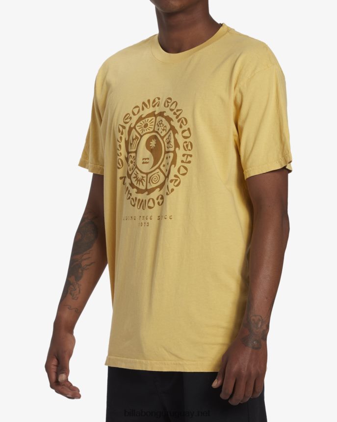 camiseta de manga corta de conexión hombres paja DR6844587 Billabong