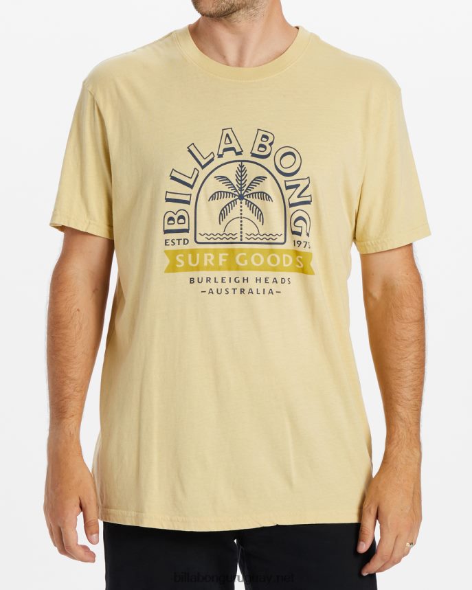 camiseta de manga corta de mercancías hombres paja DR6844578 Billabong