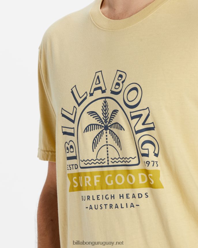 camiseta de manga corta de mercancías hombres paja DR6844578 Billabong