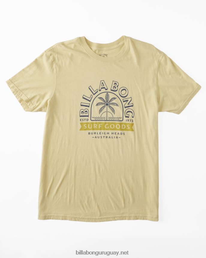 camiseta de manga corta de mercancías hombres paja DR6844578 Billabong