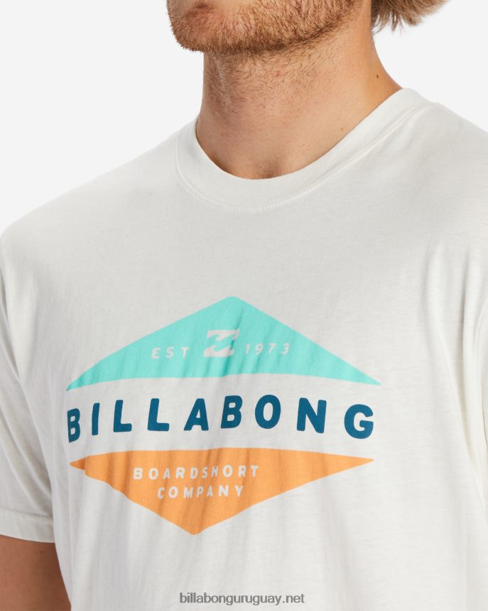 camiseta de manga corta de nivel hombres blanquecino DR6844543 Billabong