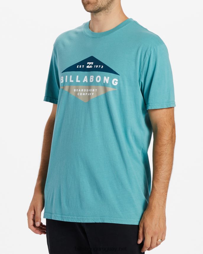 camiseta de manga corta de nivel hombres menta DR6844563 Billabong