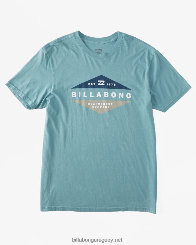 camiseta de manga corta de nivel hombres verde polvoriento DR6844536 Billabong