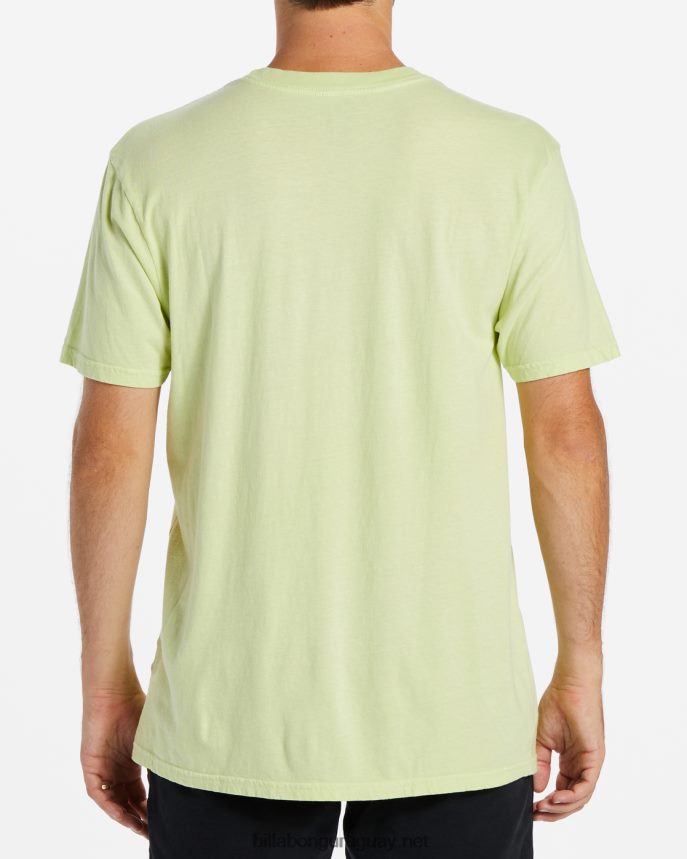 camiseta de manga corta de radiación hombres verde claro DR6844577 Billabong
