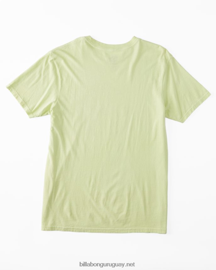camiseta de manga corta de radiación hombres verde claro DR6844577 Billabong