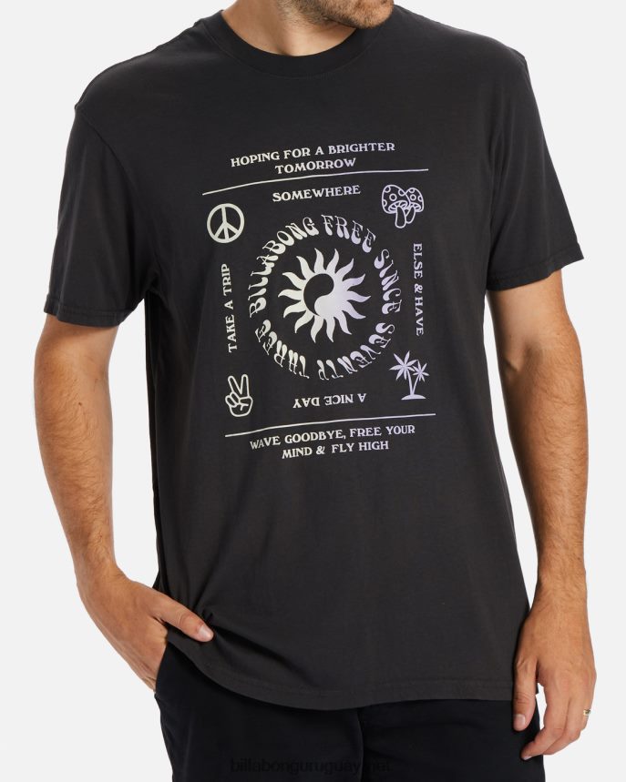 camiseta de manga corta hombres carbón DR6844566 Billabong