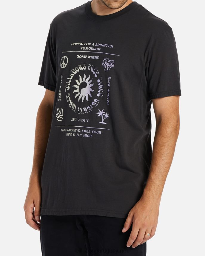camiseta de manga corta hombres carbón DR6844566 Billabong