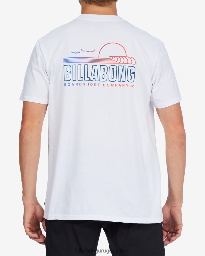 camiseta de manga corta lounge hombres blanco DR6844668 Billabong