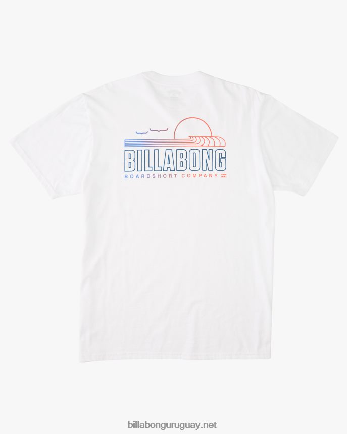 camiseta de manga corta lounge hombres blanco DR6844668 Billabong