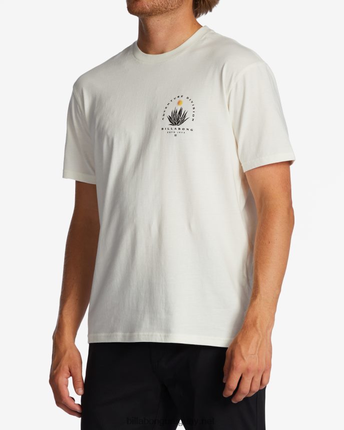 camiseta de manga corta orgánica de agave a/div hombres blanquecino DR6844257 Billabong