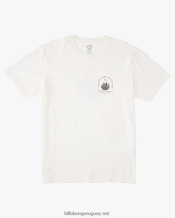 camiseta de manga corta orgánica de agave a/div hombres blanquecino DR6844257 Billabong