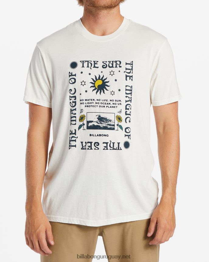 camiseta de manga corta sol mágico hombres blanquecino DR6844564 Billabong