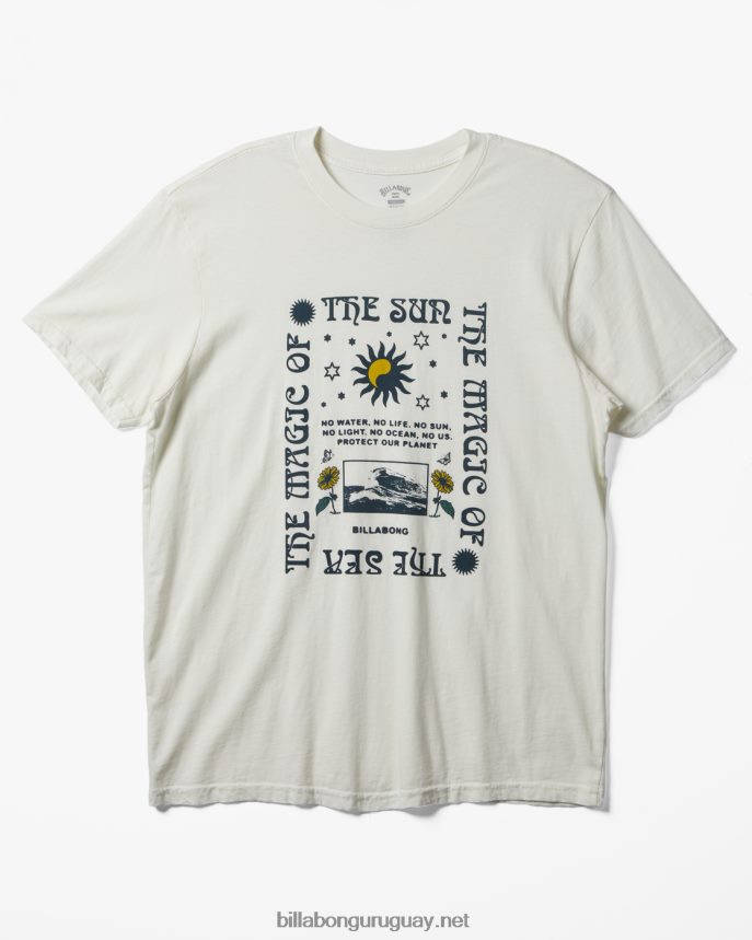 camiseta de manga corta sol mágico hombres blanquecino DR6844564 Billabong