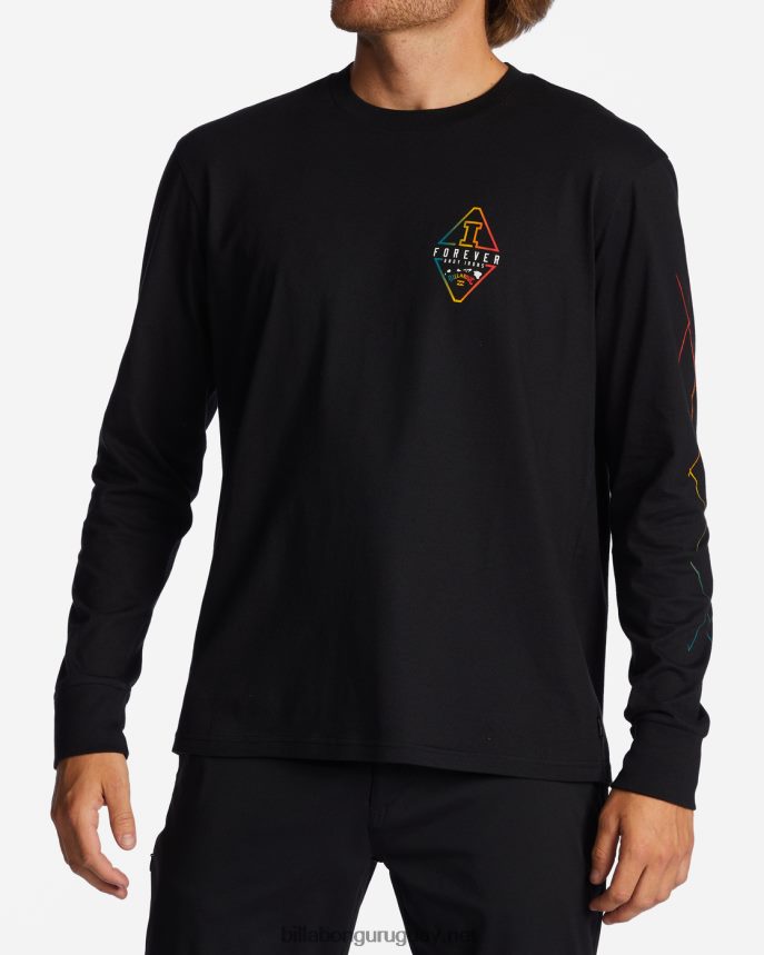 camiseta de manga larga con diamante de andy irons hombres negro DR6844652 Billabong