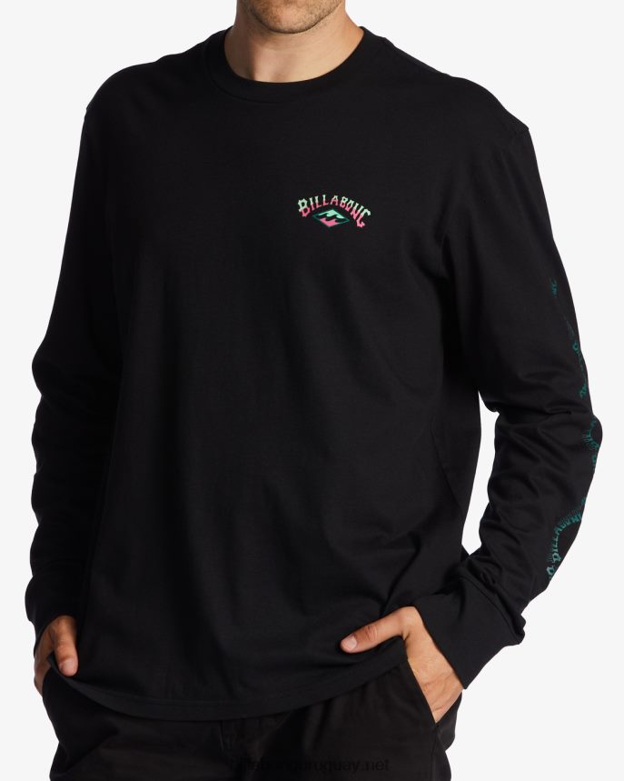 camiseta de manga larga con espalda descubierta hombres negro DR6844621 Billabong