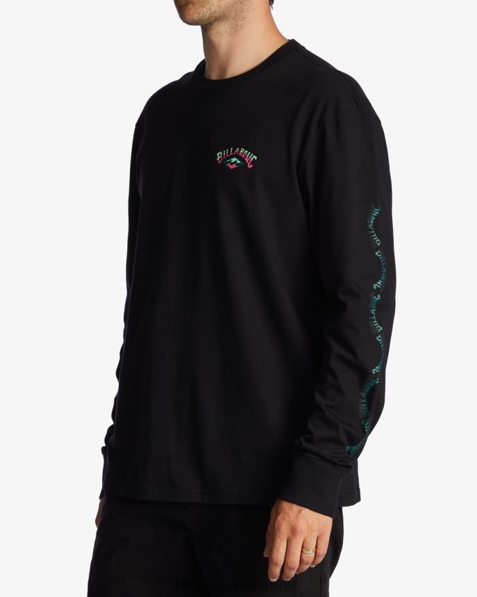 camiseta de manga larga con espalda descubierta hombres negro DR6844621 Billabong