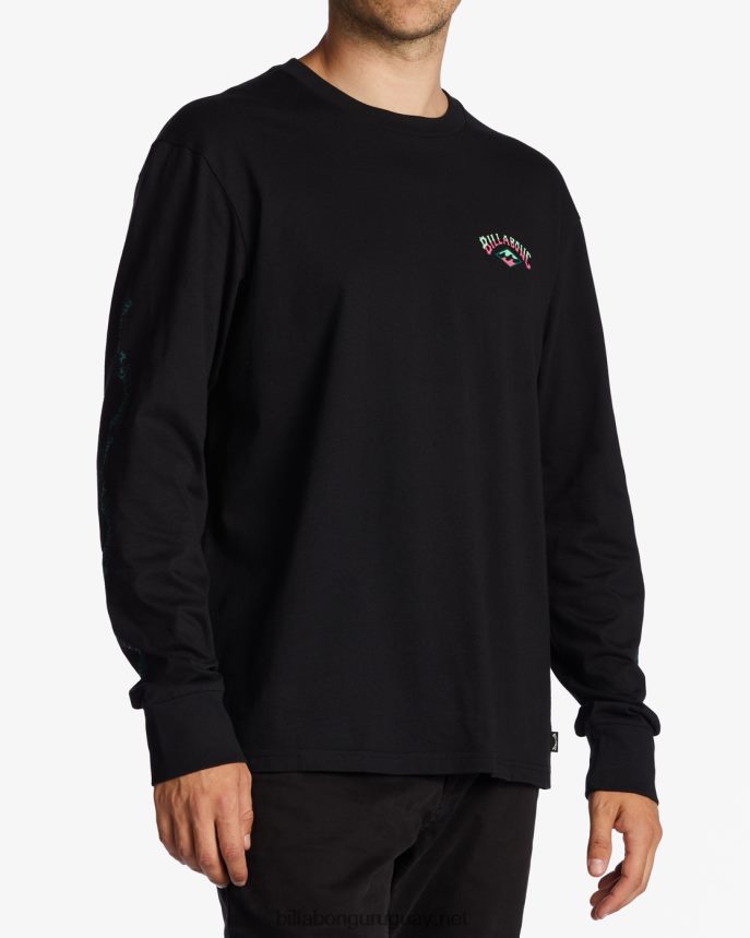 camiseta de manga larga con espalda descubierta hombres negro DR6844621 Billabong