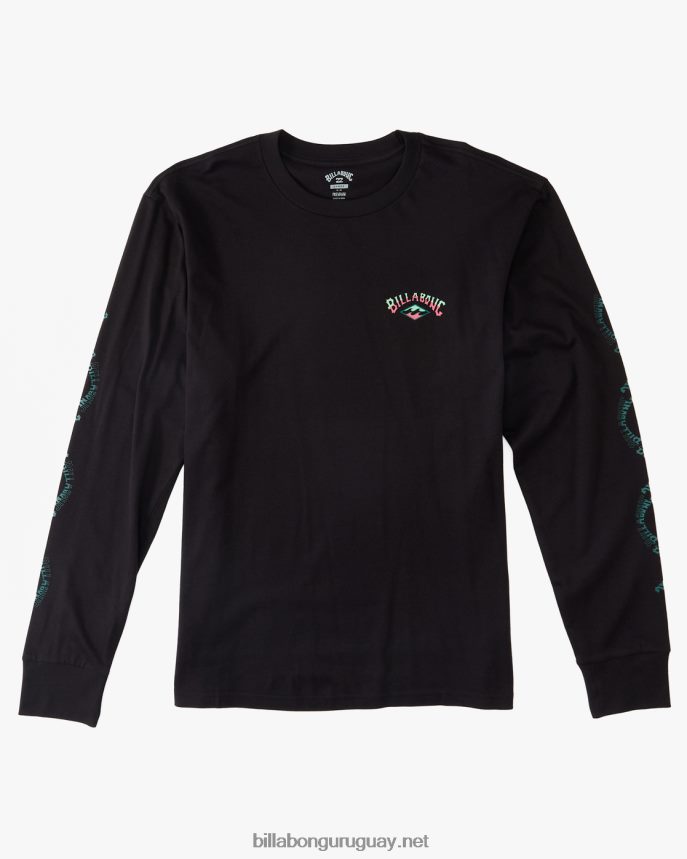camiseta de manga larga con espalda descubierta hombres negro DR6844621 Billabong