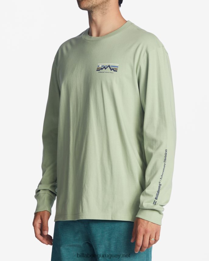 camiseta de manga larga con largo a/div hombres salvia ligera DR6844464 Billabong