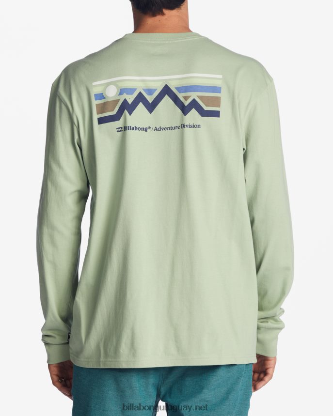 camiseta de manga larga con largo a/div hombres salvia ligera DR6844464 Billabong