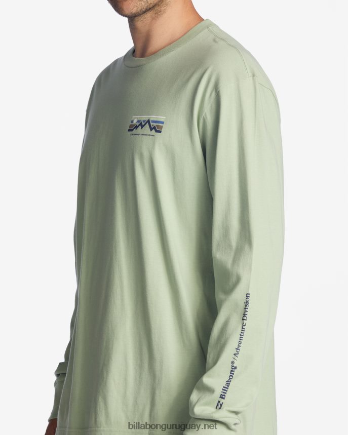 camiseta de manga larga con largo a/div hombres salvia ligera DR6844464 Billabong