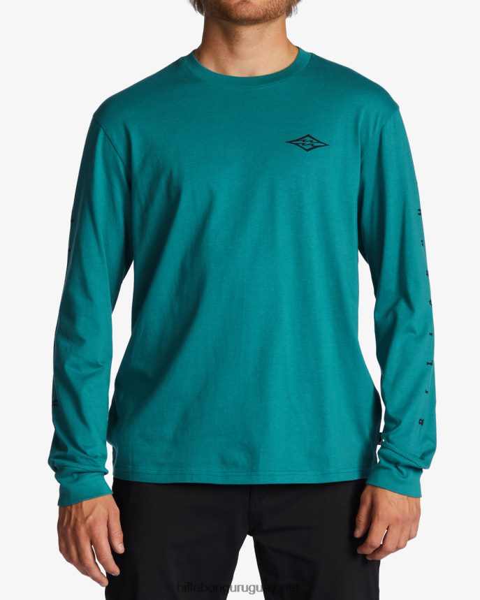 camiseta de manga larga unidad hombres verde azulado DR6844659 Billabong