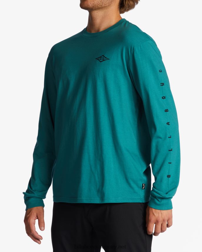 camiseta de manga larga unidad hombres verde azulado DR6844659 Billabong