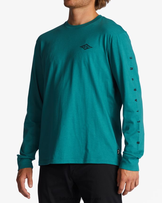 camiseta de manga larga unidad hombres verde azulado DR6844659 Billabong