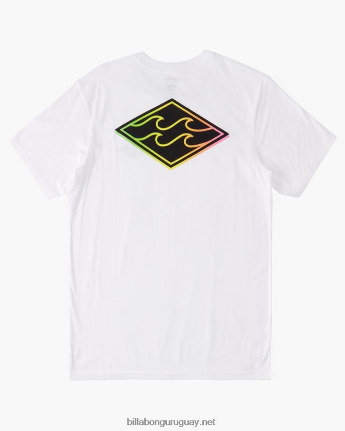 camiseta de onda de crayón hombres blanco DR6844386 Billabong