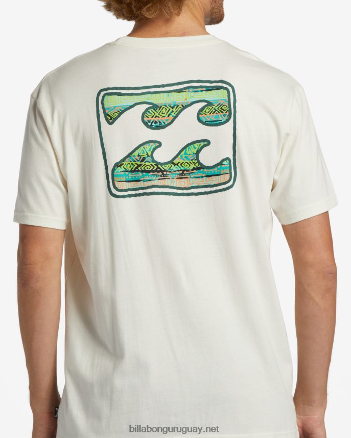 camiseta de onda de crayón hombres blanquecino DR6844330 Billabong