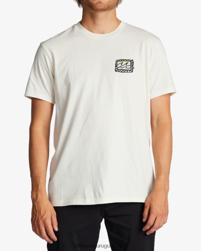 camiseta de onda de crayón hombres blanquecino DR6844589 Billabong