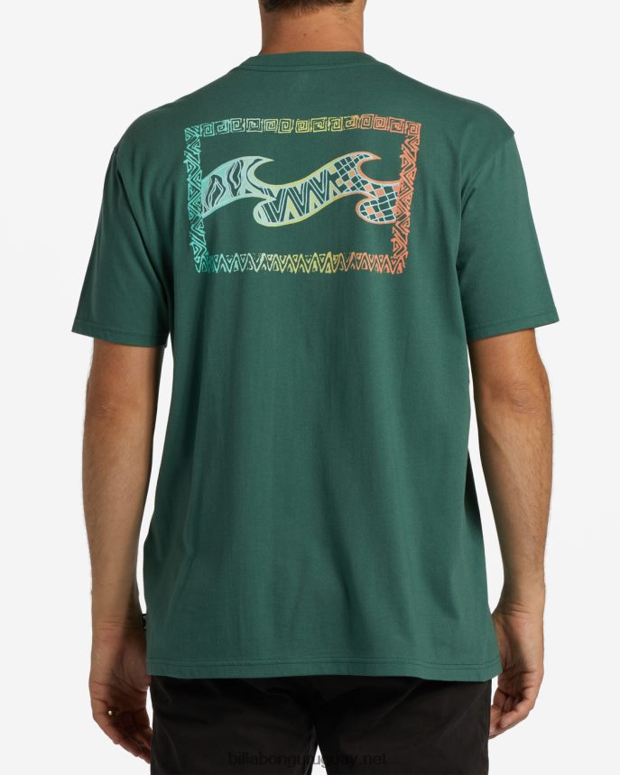 camiseta de onda de crayón hombres ciprés DR6844298 Billabong