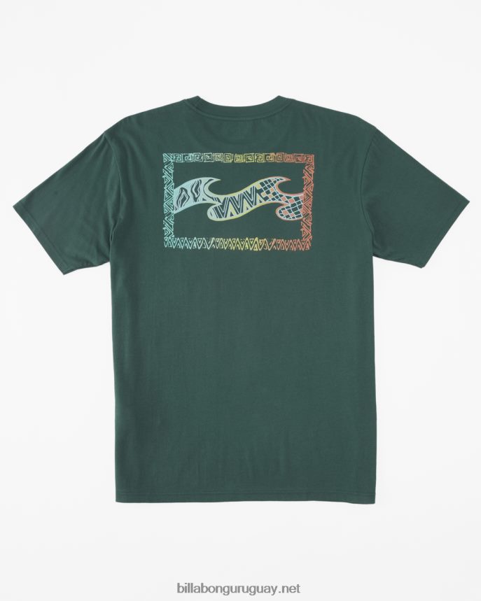 camiseta de onda de crayón hombres ciprés DR6844298 Billabong