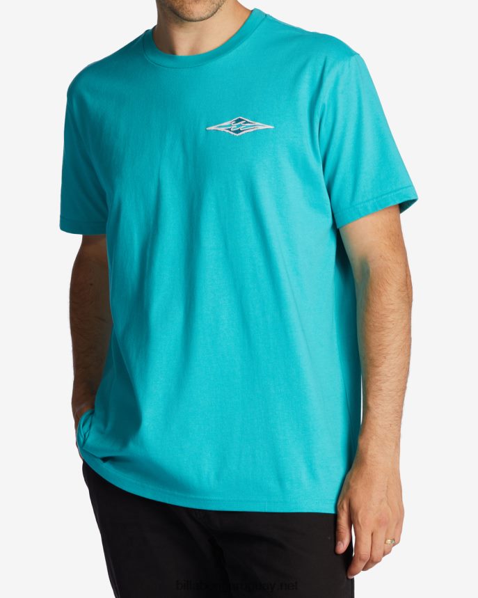 camiseta de onda de crayón hombres menta oscura DR6844570 Billabong