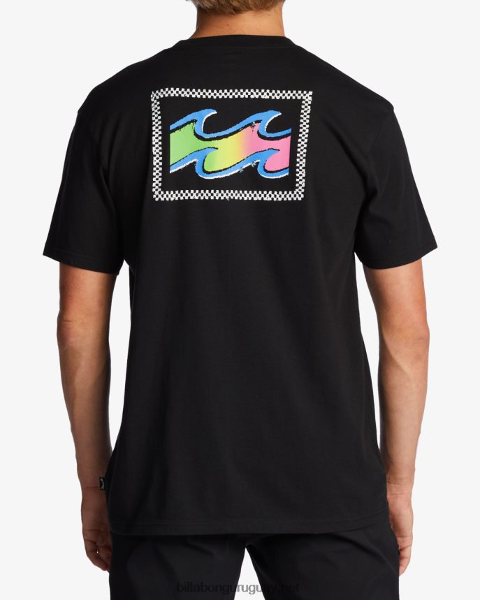 camiseta de onda de crayón hombres negro DR6844332 Billabong