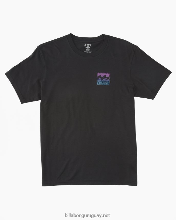 camiseta de onda de crayón hombres negro lavado DR6844320 Billabong
