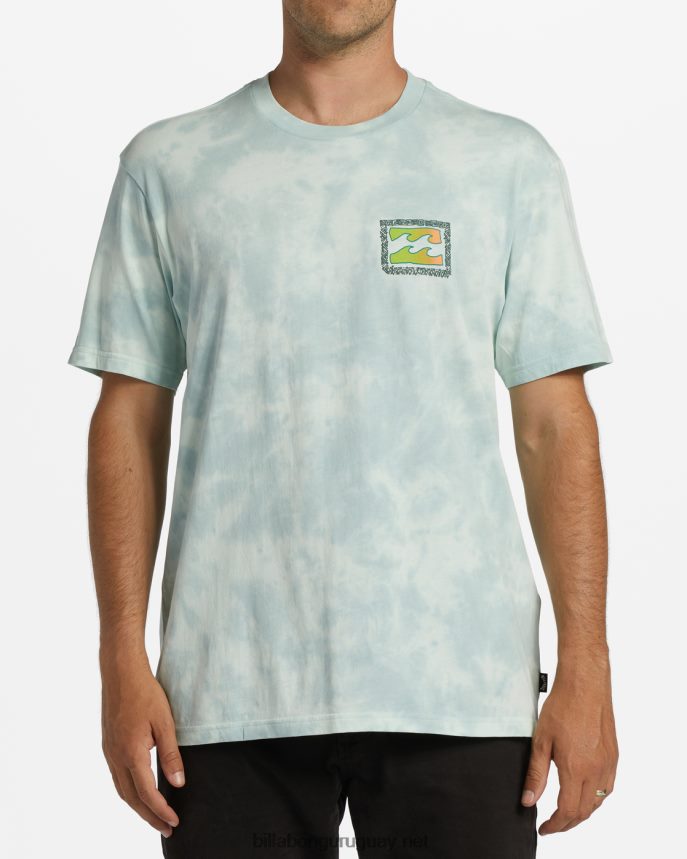camiseta high tide og de manga corta con efecto tie-dye hombres cristal marino DR6844302 Billabong