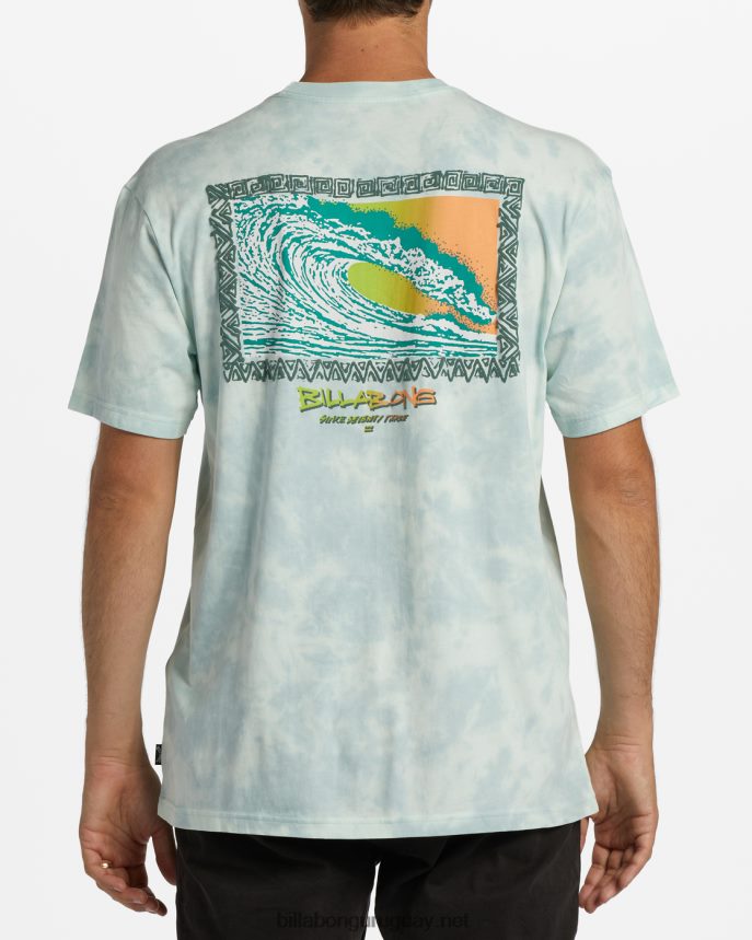 camiseta high tide og de manga corta con efecto tie-dye hombres cristal marino DR6844302 Billabong