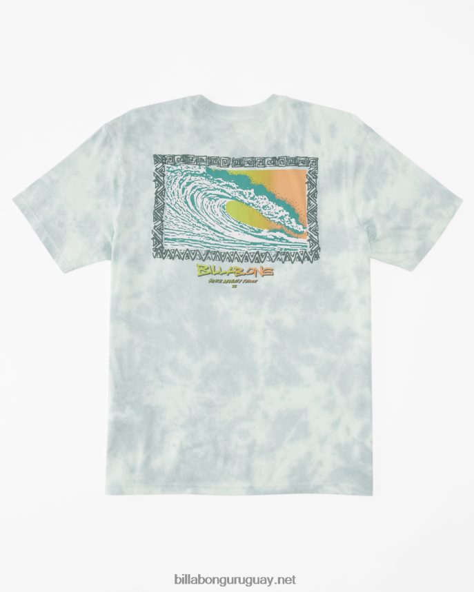 camiseta high tide og de manga corta con efecto tie-dye hombres cristal marino DR6844302 Billabong