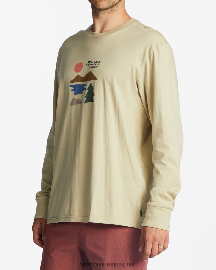 camiseta manga larga iconos a/div hombres caqui de campo DR6844453 Billabong