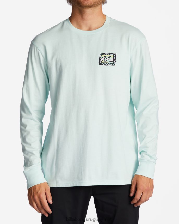 camiseta manga larga ola crayon hombres cristal marino DR6844609 Billabong
