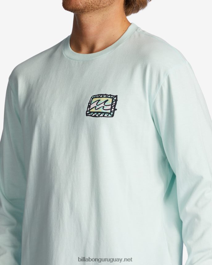 camiseta manga larga ola crayon hombres cristal marino DR6844609 Billabong