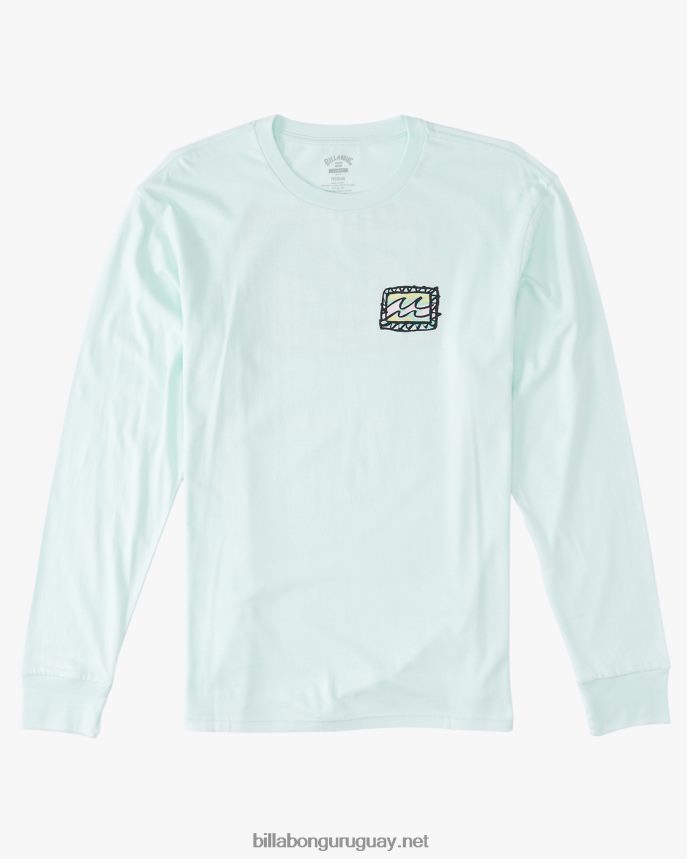 camiseta manga larga ola crayon hombres cristal marino DR6844609 Billabong