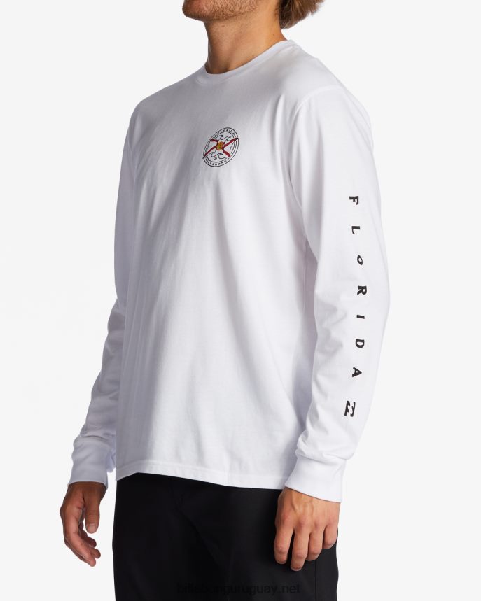 camiseta manga larga saludo florida hombres blanco DR6844394 Billabong
